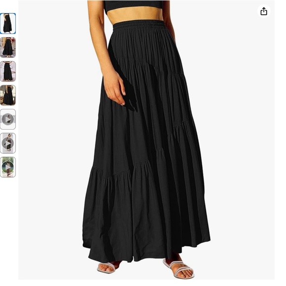 Amazon Black Maxi Skirt - Picture 2 of 4